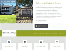 Tablet Screenshot of parkviewterraceapts.com